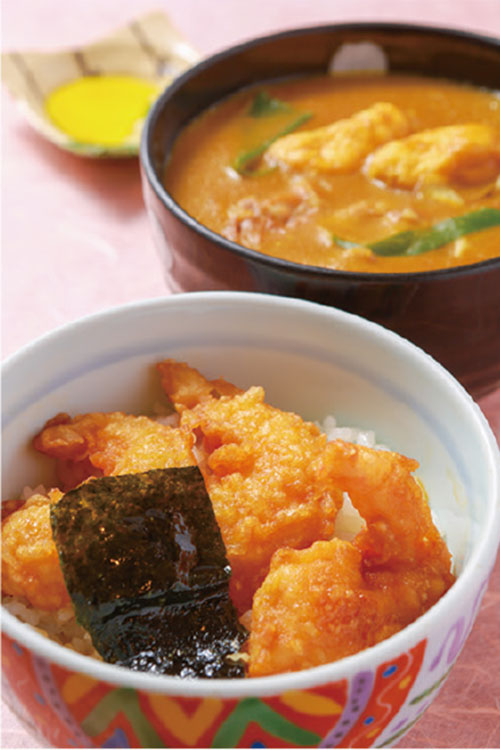 ハーフ天丼と小カレーうどんのセット